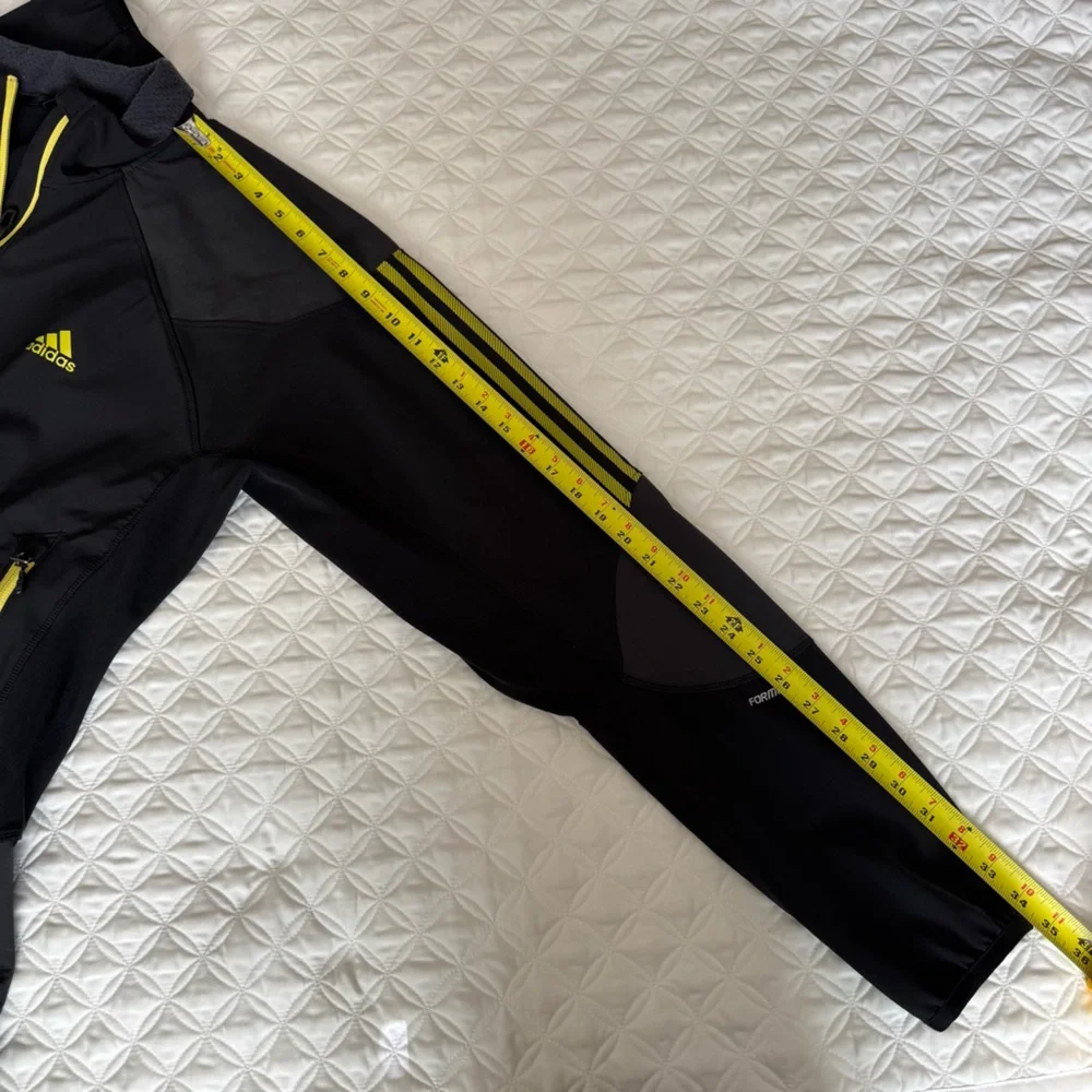 Adidas Men's Formotion Running Black Yellow Full Zip Jacket Size XXL - Picture 14 of 15